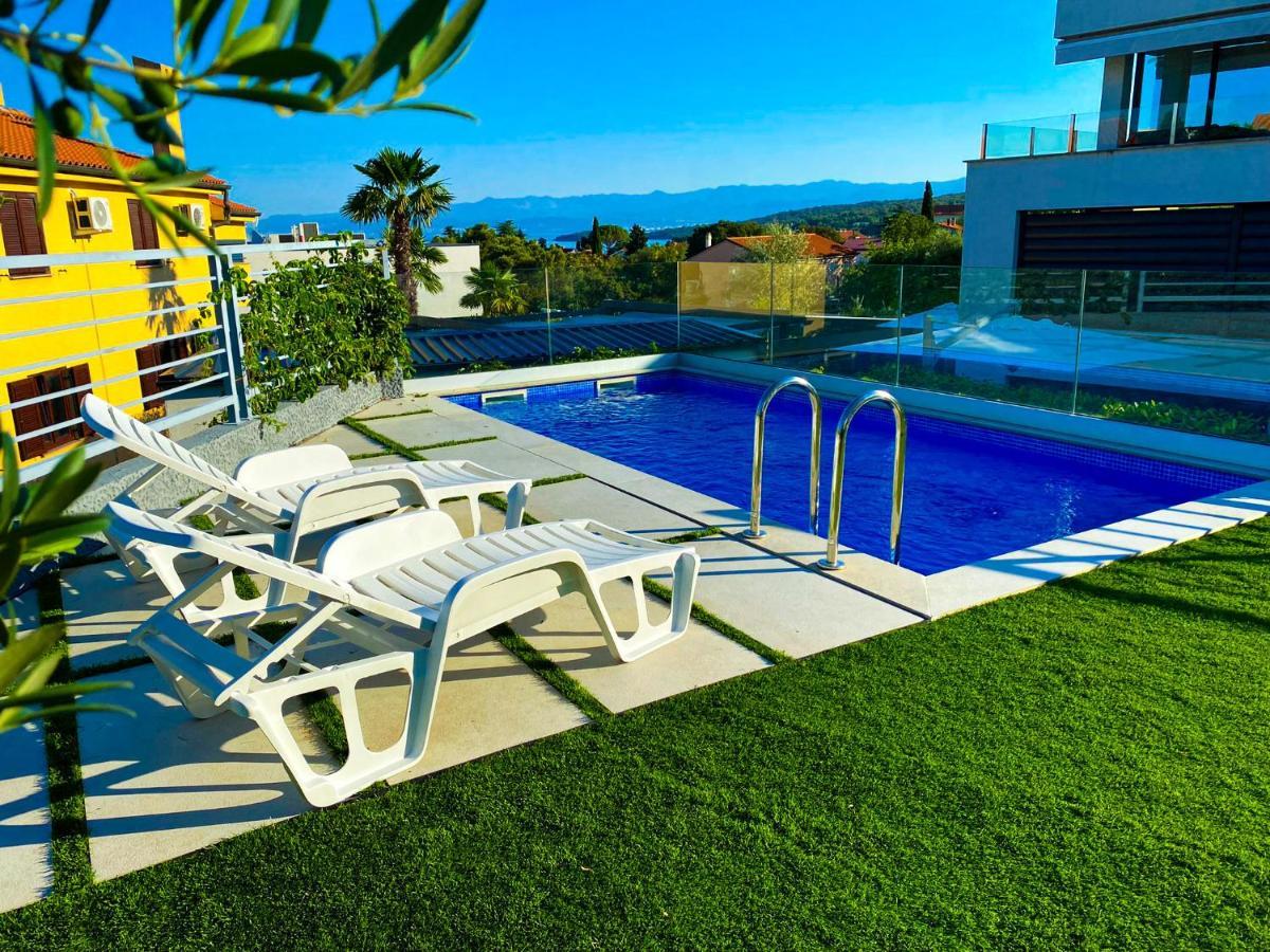Villa Mirno More Apartments Malinska Dış mekan fotoğraf